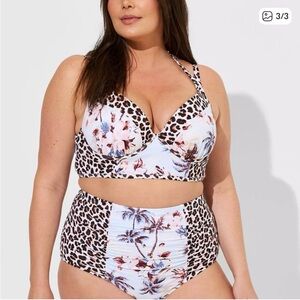 🚨ISO 🚨 Torrid Floral Leopard Bikini Set